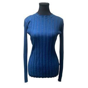 Love Token Deep Blue Knit Top EUC L